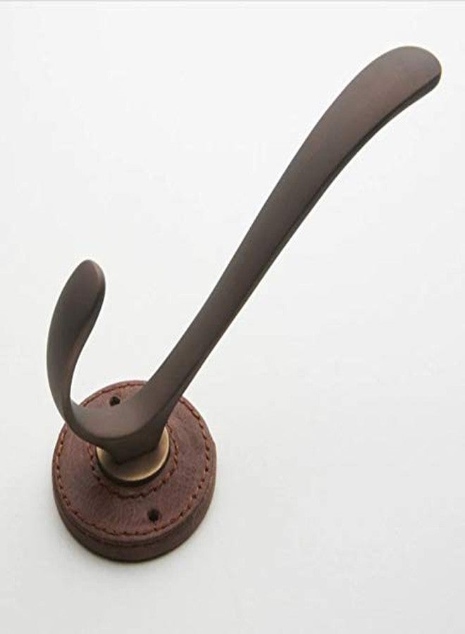 HOBKNOBS Antique Monza Leather Hook with Solid Brass Construction (Hand Stitched Italian Leather) 100mm. - Image 3